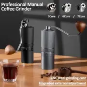 Manual Coffee Grinder Modern Stainless Steel Easy Clean Multicolor Solid Small
