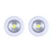2 Pcs Brillar Wireless Peel n Stick Lights with COB LED Technology
