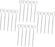 TOGEVAL 50Pcs Stainless Steel Barbecue Skewers Grilling Needles for Family Dinners Outdoor Gatherings and BBQ Activities Barbecue Accessories for Kebab Making