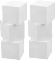 6pcs Blank Foam Blocks Craft Foam Cubes for DIY Projects Painting Home Decor Easter Party School Model Making