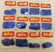 Lot of 900 pcs VTG Sulyn Metallic Blue Round Paillette Sequins Sewing Crafts