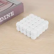 50 Pack 16MM Blank White Dice Set Acrylic Rounded D6 Dice Cubes for Game,,Fun,DIY Sticker and Math Teaching