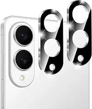 MEZON [2 Pack] Premium Full Coverage Camera Lens Tempered Glass for Samsung Galaxy S25 Edge (6.7") – No Whitening from Flash (Galaxy S25 Edge, Lens HD)