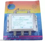 WSD-2041 HEAVY DUTY CHIETA DISEqC MULTI SWITCH 4X1 SATELLITE FTA LNB FREE TO AIR