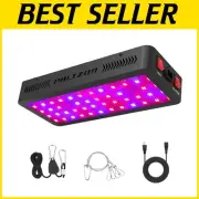 Professional Full Spectrum LED Grow Light 100W with Dual Switch & Cooling Fans