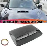 Carbon Fiber Universal Car Hood Vent Air Flow Intake Scoop Bonnet Decor Cover