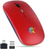 BAIBAO Rechargeable wireless Mouse Tri MODE (BT 5.0, BT 5.0, 2.4ghz) 1600DPI B01
