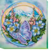 Bead embroidery kit Watercolors of Summer-1 needlework kit Art beadwork pattern