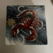 1185G SCORPIO ZODIAC ~ CAPIZ SHELL TRINKET BOX