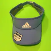ADIDAS Aeroready Women’s Fit Sport Visor Cap ONE SIZE Blue w/Light Gray NEW