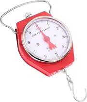[KITANDOVE] Mechanical Spring Scale Fish Scale Lightweight Portable High Accuracy Red 10kg Metal Easy to Use for Travel