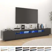 TV Cabinet with LED Lights Stereo Hifi Furniture Cabinet Multi Colours vidaXL