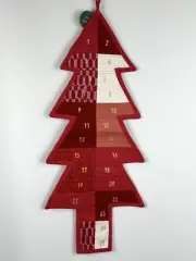 MARIMEKKO + West Elm Christmas Tree ADVENT CALENDAR Linen Cotton $75 NWT