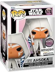 Funko Pop! Star Wars: Power of The Galaxy Ahsoka US Exclusive Vinyl Action Figure, 4-Inch Height