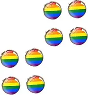 [DEARMAMY] Business Cufflinks Lgbt Jewelry Gay Sleeve Cufflinks Tuxedo Studs Ornaments for Men Rainbow Gay Pride Jewelry Lgbt Pride Couple Couple Jewelry Lgbtq Bracelet