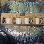 La Rochelle | 4 Cup Set Ceramic Espresso Cups Excellent Condition