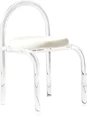 Acrylic Transparent net red Crystal Stool, Elegant and Comfortable Dressing Chair, Suitable for Bedroom, Living Room, Dining Room