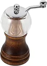 Abaodam Mini Pepper Grinder with Crank Handle Manual Kitchen Tool for Grinding Pepper Beans and Grains Durable Easy to Clean for Outdoor BBQ and Camping