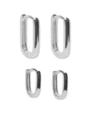 Argento Vivo Silver Stackable Earrings