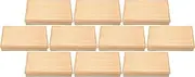 Set of 10 [A] New Shaku 3 inch Long Hand Grain Shokado Rubber Wood Lid with Uragami Cream (Partition Separated) [38.5 x 26.5 x 6.5 cm ] | Shokado Bento