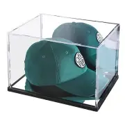Clear Hat Display Case with Mirror Background,Acrylic Baseball Cap Holder Sta...