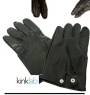 Vampire Leather Spiked Lambskin Gloves Tacks Spikes Studded Claws Costume LARGE