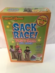 Drew's Famous Sack Race Party Game Music CD Burlap Bags, Burlap Potato Sacks NEW