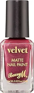 Barry M Velvet Nail Paint, Crimson Couture, 10 ml