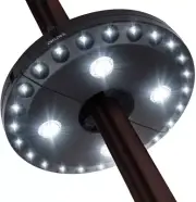 Luz para sombrilla de patio, 28 luces LED de 200 lúmenes 3