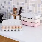 Blue Refrigerator Egg Storage Box with Lid for Neat and Organized Organization