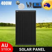 12V 400W Fixed Solar Panel Kit Mono Generator Caravan Camping Charger Controller