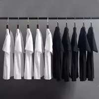在飛比找momo購物網優惠-【D.studio】韓版基本款素色寬鬆短袖上衣(短袖t恤 男