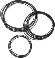 Hoement Cassette Tape Belts for Tape Recorder 20pcs Square Cassette Drive Belts for Repair
