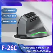 Mouse 2.4G Wireless Gaming Mouse Bluetooth Mouse DPI Adjustable Display Screen