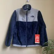 NWT The North Face Girl's Denali Thermal Fleece Jacket Blue Navy Size L 14-16
