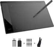 VEIKK A30 Drawing Tablet 10X6 Inch Graphics Tablet with Battery-Free Pen and 819