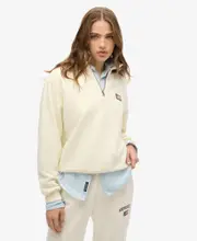 Athletic Collared Half Zip | Off White
