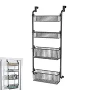 4-Tier Over The Door Hanging Storage Rack Hanging Kitchen Spice Rack