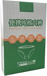 [Zintan] 5 Pcs Disposable Pants Set Disposable Underwear Panties Cotton Handy Disposable Maternity Briefs for Women M