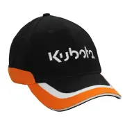 KUBOTA ORANGE WHITE TRIM CAP