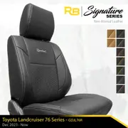 SIGNATURE SERIES Front Row Seat Covers - Toyota Landcruiser 76 Series - Post-Facelift (GDJL76R) - (Made To Order)