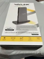 Wavlink USB 3.0 WL-UG39DK7 Universal Docking Station Dual 2k HDMI *No Power Cord