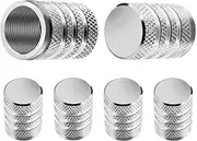Fit for Audi A3 A4 B5 B6 A3 8P 8V 8L A5 A6 C6 C5 A1 A7 A8 Q2 Q3 TT RS3,Tire Valve Stem Caps,Metal Valve Stem Covers,Car Accessorier,6 Pack