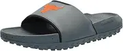 [Under Armour] unisex-adult Project Rock 3 Slides Slide Sandal, (301) Clay Green/Black/Team Orange, 15.5 Women/14 Men