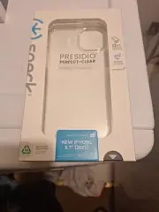 Speck Presidio Perfect-Clear Case for iPhone 15 Plus (6.7") Small Cam