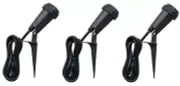 (3) Master Electrician GL-005 Adjustable Metal Flood Light Holders w 6' Cord