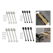 4 Pieces Collapsible Table Legs Easy Installation Stable for Computer Desk End