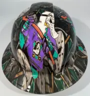 New Full Brim Hard Hat Custom Hydro Dipped ANAHEIM MIGHTY DUCKS