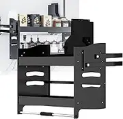 Adjustable Pull-Down Shelves Kitchen Wall Cabinet Storage Organizer 2 Layer Mounted Wall Cabinet, Suitable for Kitchen and Bathroom Cabinets to Save Space(360x280x540mm)