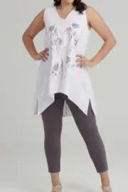 TS Taking Shape Plus Sz 20 M Linen Radiant Tunic MWT Rrp $140